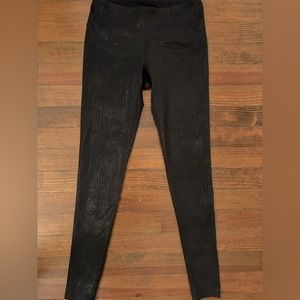 Athleta Chaturanga Metallic Crackle Leggings S EXCELLENT condition